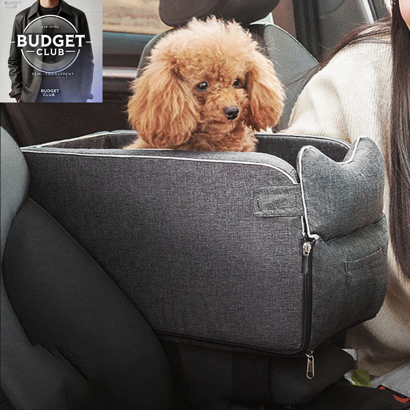 Portable Pet Car Seat for Dogs and Cats for Travel Safety and Comfort Carrier